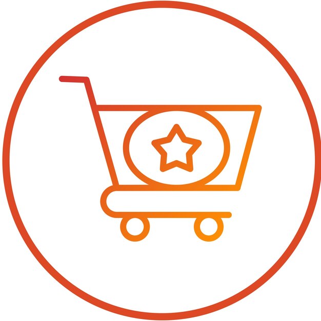 Diseño vectorial del icono del carrito de compras Estilo del icono