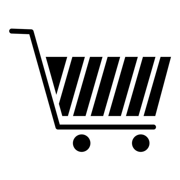 Diseño vectorial del icono del carrito Estilo del icono