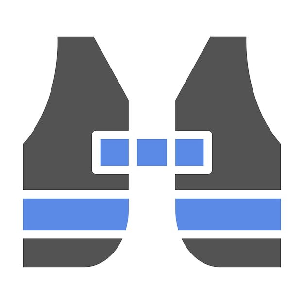 Diseño vectorial del icono del chaleco de vida