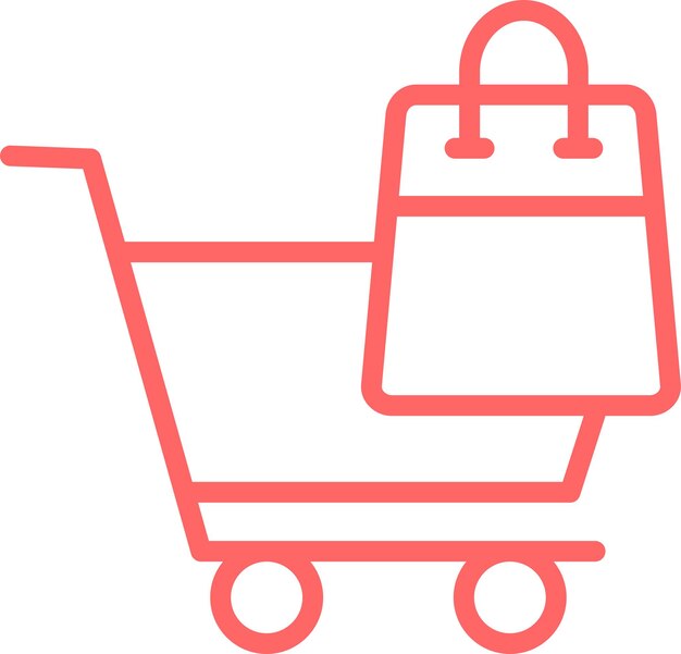 Diseño vectorial Icono de compras Estilo de icono