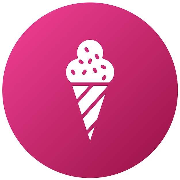Diseño vectorial de icono de cono de helado