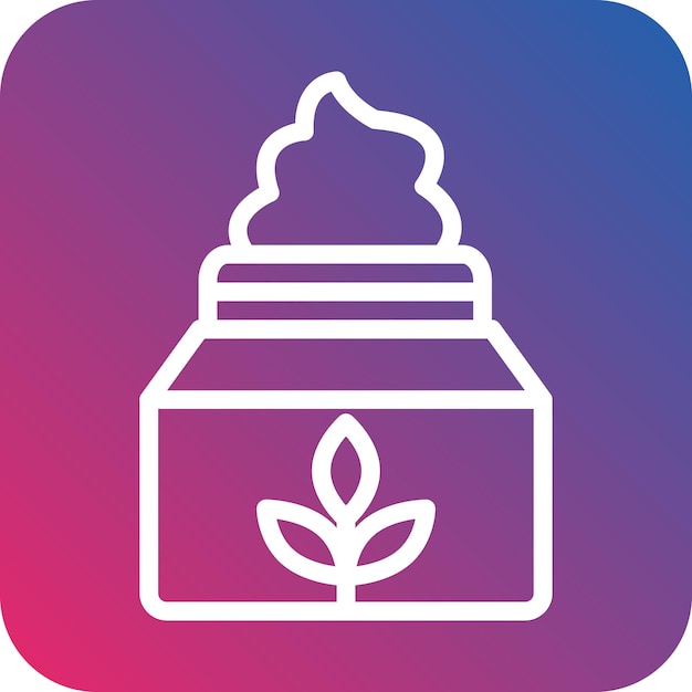 Diseño vectorial de icono de crema de CBD