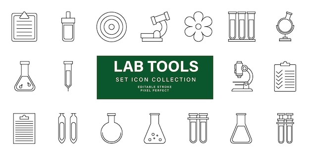 diseño vectorial del icono del equipo de laboratorio