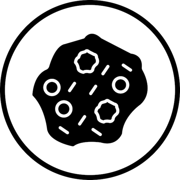 Diseño vectorial de icono de galleta de chocolate