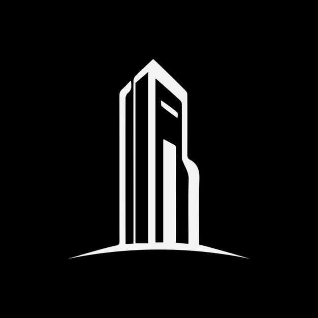 Diseño vectorial de icono gráfico de construcción de logotipo