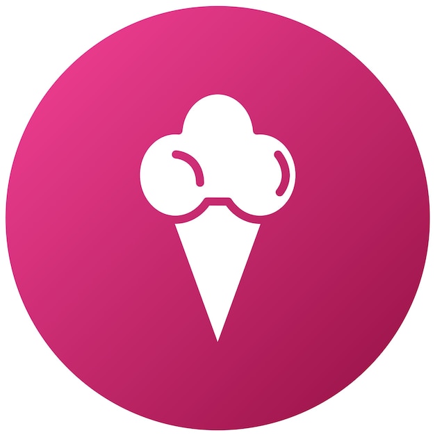 Diseño vectorial de icono de helado Estilo de icono