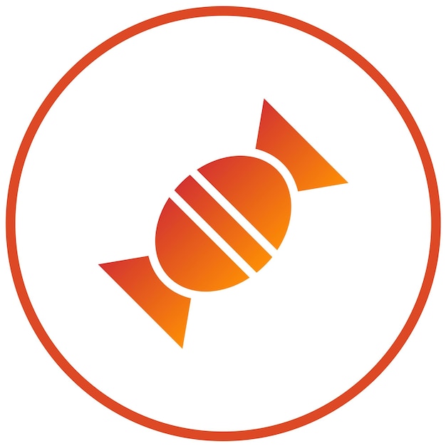 Diseño vectorial de icono de lienzo de caramelo