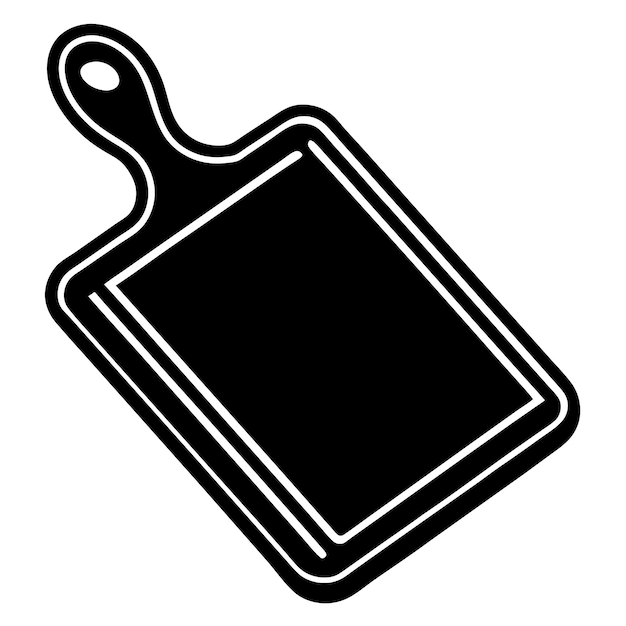 diseño vectorial del icono del logotipo de la tabla de corte de la cocina