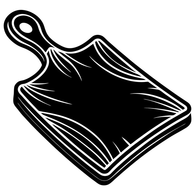 diseño vectorial del icono del logotipo de la tabla de corte de la cocina