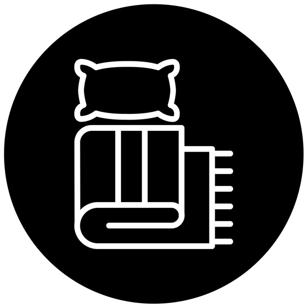 Diseño vectorial del icono de la manta de lino