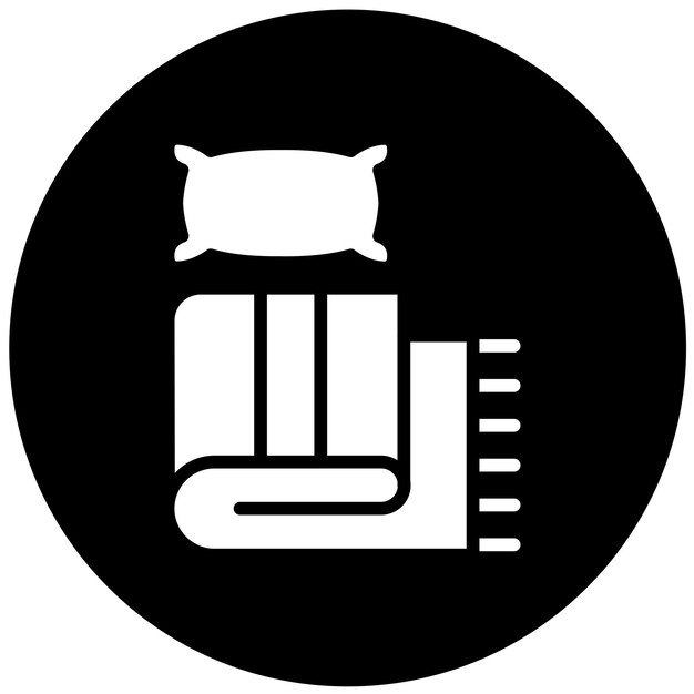 Diseño vectorial del icono de la manta de lino
