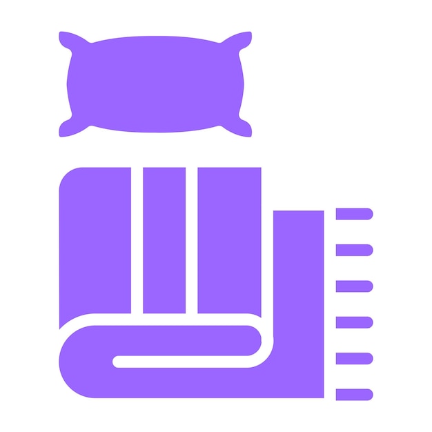 Diseño vectorial del icono de la manta de lino