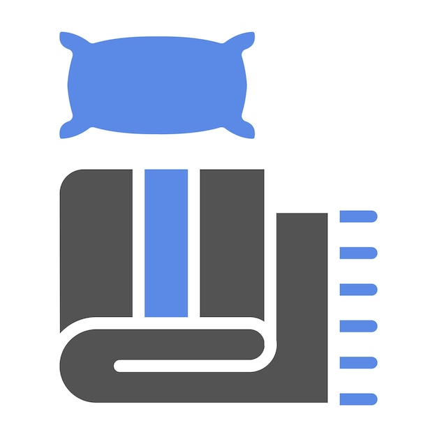 Diseño vectorial del icono de la manta de lino
