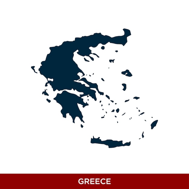 Diseño Vectorial Icono Mapa País Grecia