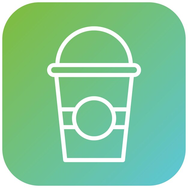 Diseño vectorial de icono de mezcla de hielo