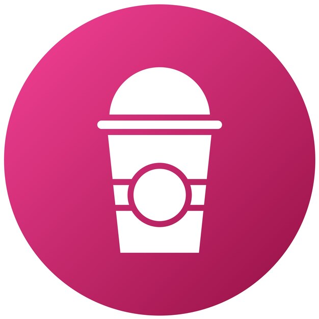 Diseño vectorial de icono de mezcla de hielo