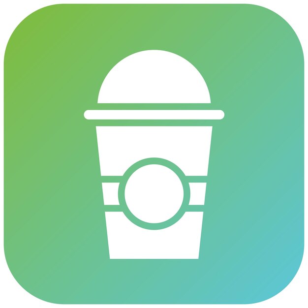 Diseño vectorial de icono de mezcla de hielo
