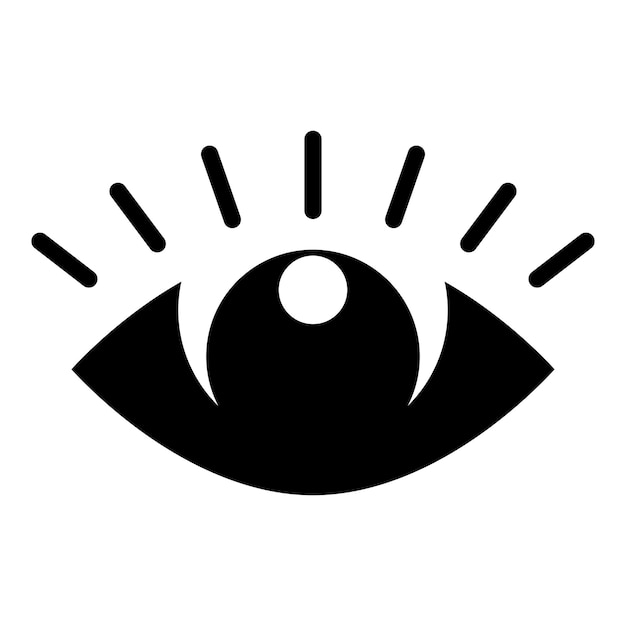 Diseño vectorial del icono del ojo Diseño de la ilustración