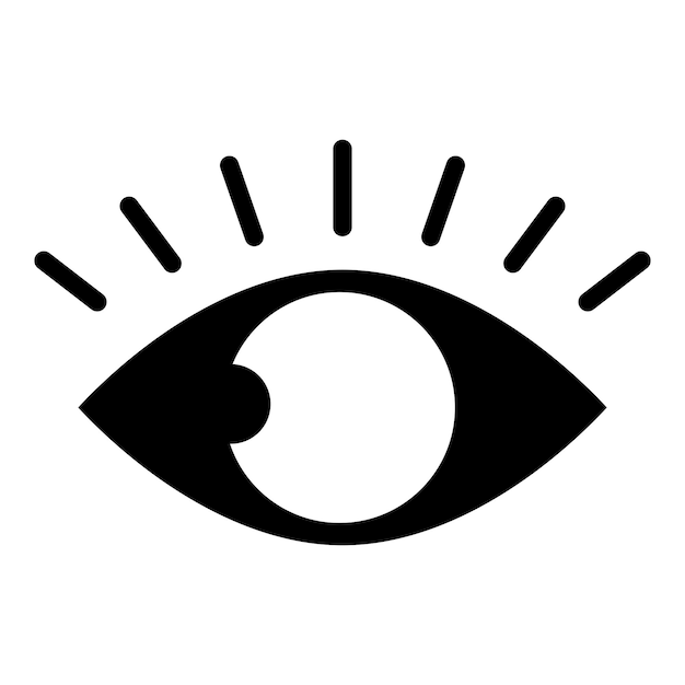 Diseño vectorial del icono del ojo Diseño de la ilustración