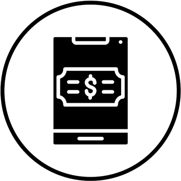 Diseño vectorial del icono de pago Estilo del icono