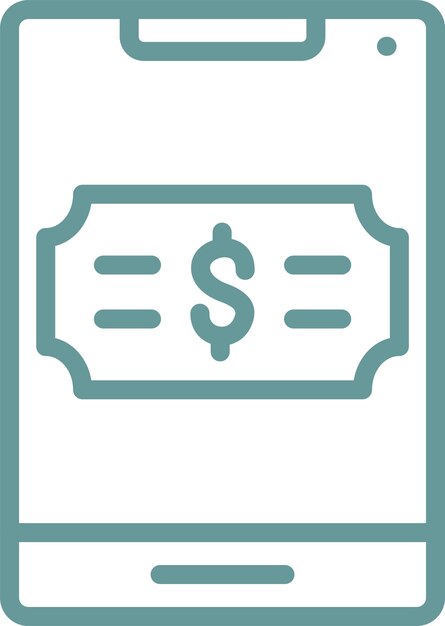 Diseño vectorial del icono de pago Estilo del icono