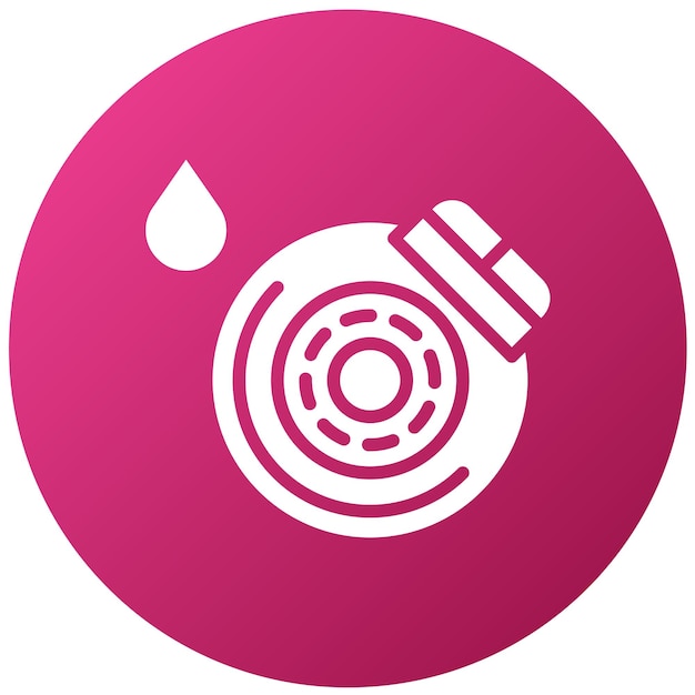 Diseño vectorial del icono del sangrado del freno