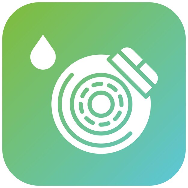 Diseño vectorial del icono del sangrado del freno