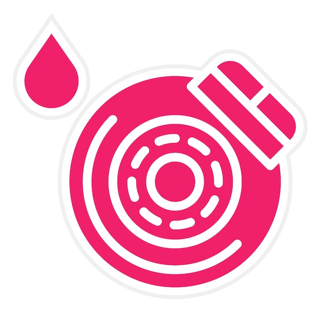 Diseño vectorial del icono del sangrado del freno