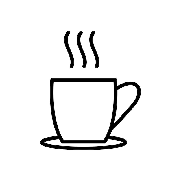 diseño vectorial del icono de la taza de café