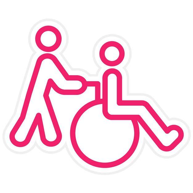 Diseño vectorial del icono del webinar del cuidador