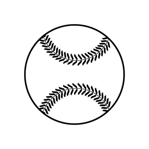 Diseño vectorial de iconos de béisbol