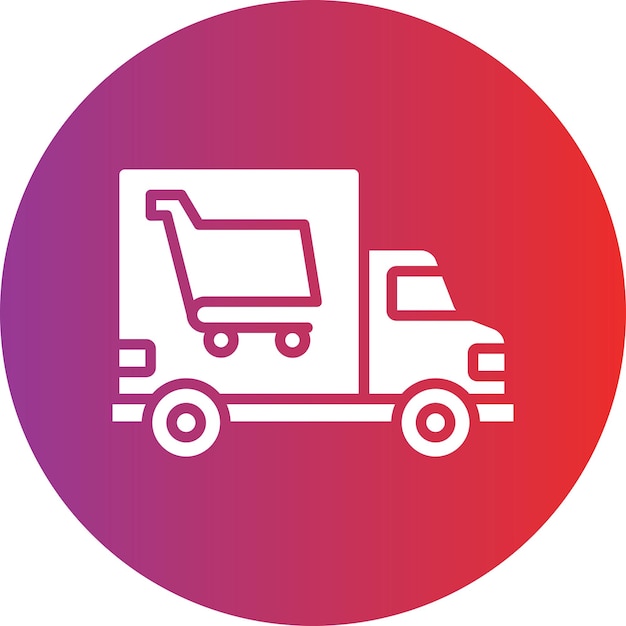 Diseño vectorial de los iconos de entrega de comestibles
