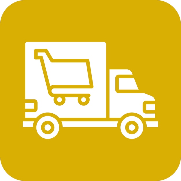 Diseño vectorial de los iconos de entrega de comestibles