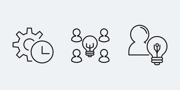diseño vectorial de íconos de interfaz de usuario establecido