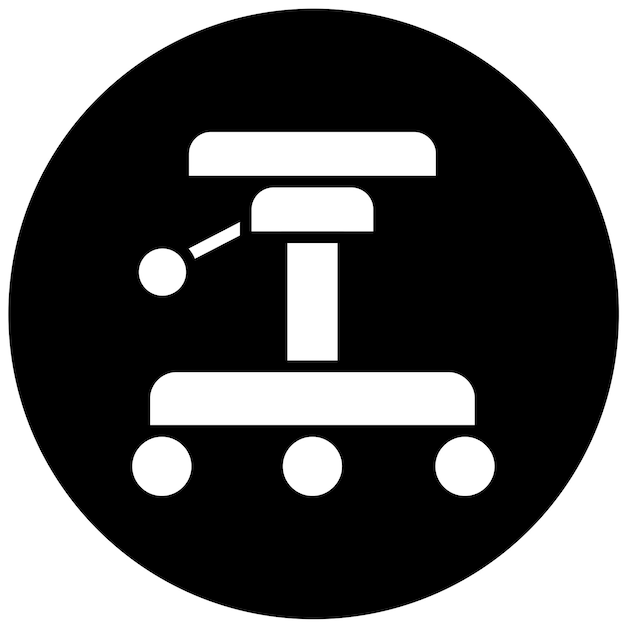 Diseño vectorial de iconos de taburetes de tatuaje