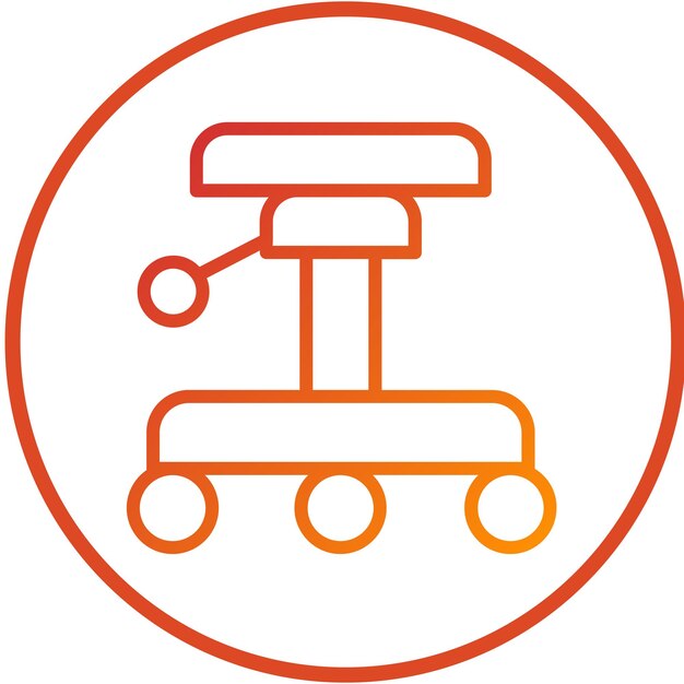 Diseño vectorial de iconos de taburetes de tatuaje