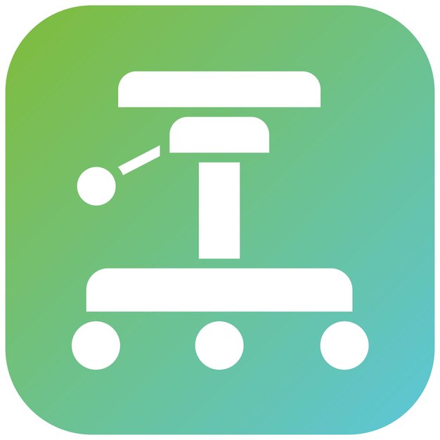 Diseño vectorial de iconos de taburetes de tatuaje