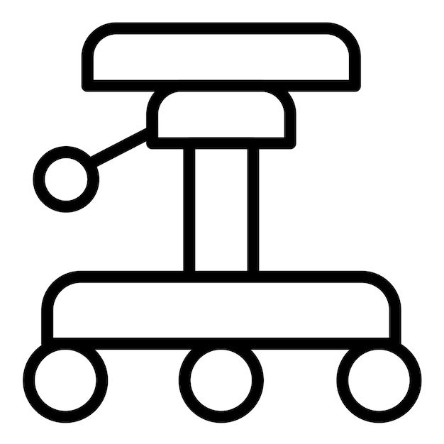 Diseño vectorial de iconos de taburetes de tatuaje