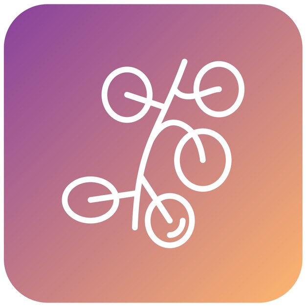 Diseño vectorial de los íconos de los tomates de cereza