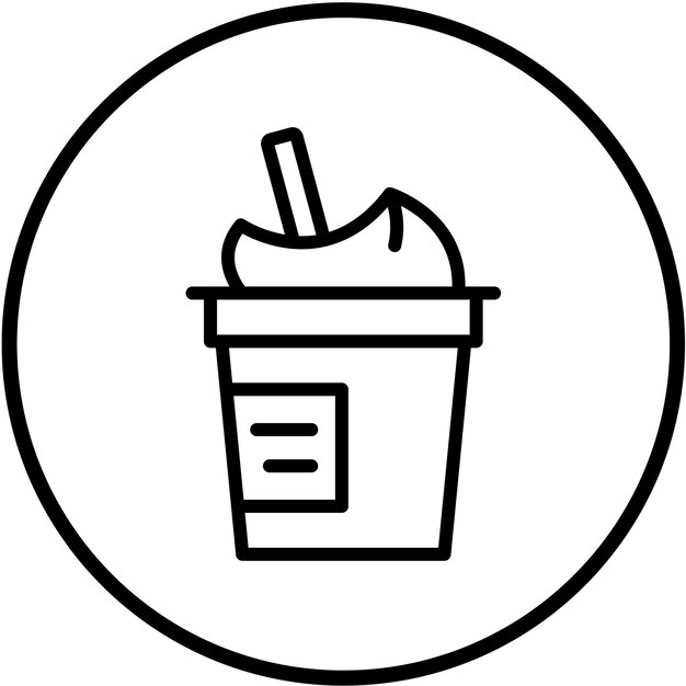 Diseño vectorial de íconos de yogur bajo en grasa