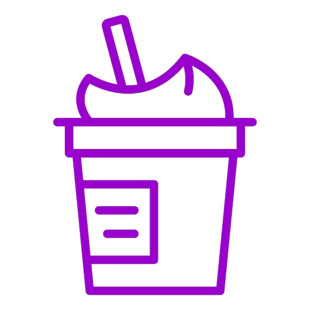 Diseño vectorial de íconos de yogur bajo en grasa