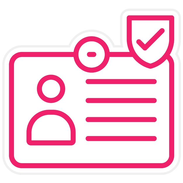 Diseño vectorial IdentidadEstilo del icono del guardián