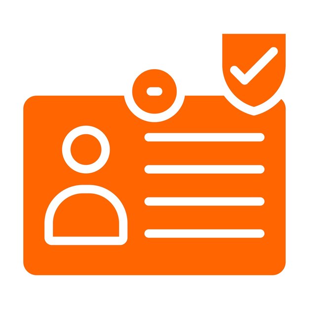Diseño vectorial IdentidadEstilo del icono del guardián