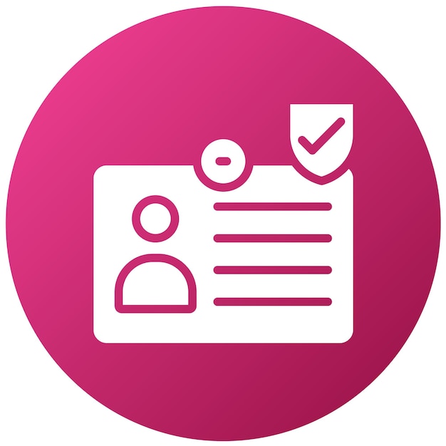 Diseño vectorial IdentidadEstilo del icono del guardián