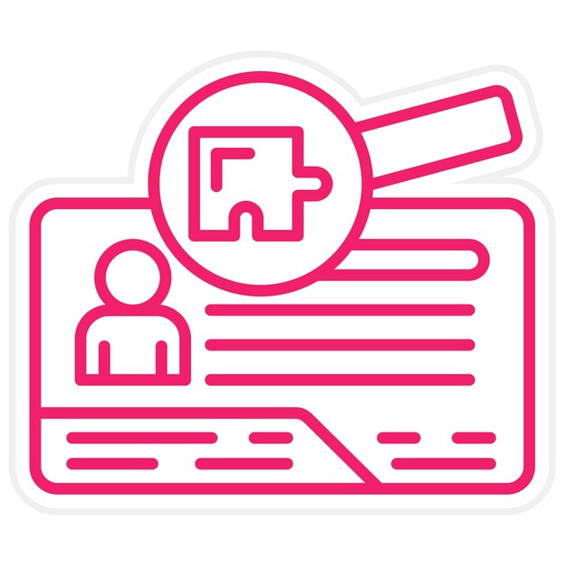 Diseño vectorial De Identificación Estilo del icono