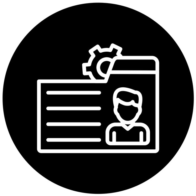 Diseño vectorial De Identificación Estilo del icono