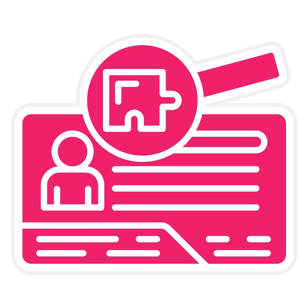 Diseño vectorial De Identificación Estilo del icono
