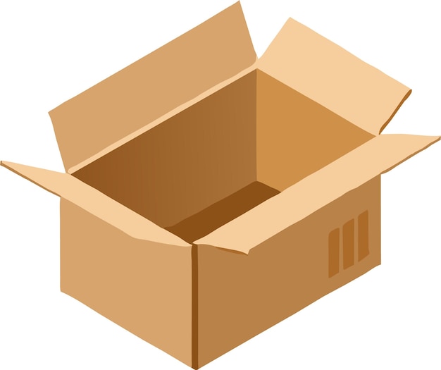 Vector diseño vectorial de ilustraciones de cajas de cartón