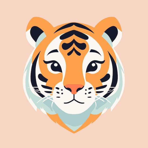 Vector diseño vectorial de ilustraciones de dibujos animados de tigres