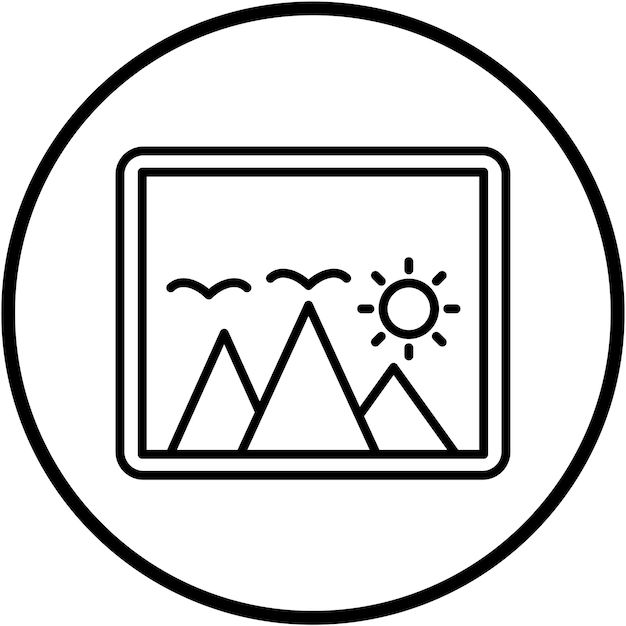 Diseño vectorial de imágenes Estilo del icono del marcador de posición